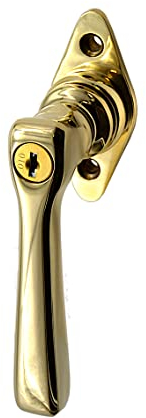 Ventano Fenstergriff Fensterbeschlag abschließbar Messing Modell Freiberg B