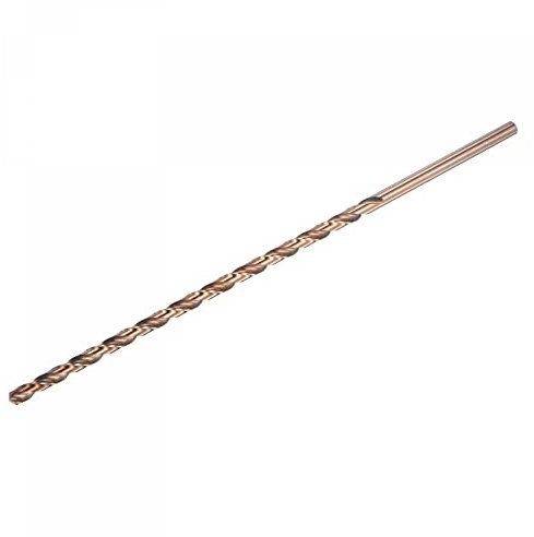 sourcing map M35 Alta Velocidad Acero Recto Vástago Helicoidal broc*, Oro Óxido 6,5mm broc* Diámetro 250mm Largo