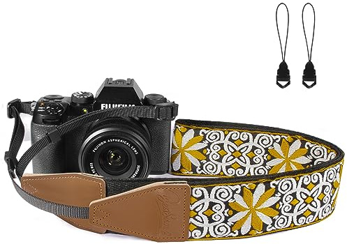 BestSounds Camera Strap, Jacquard Weave 2 Shoulder Neck Straps for All DSLR Cameras Men Women Photographers