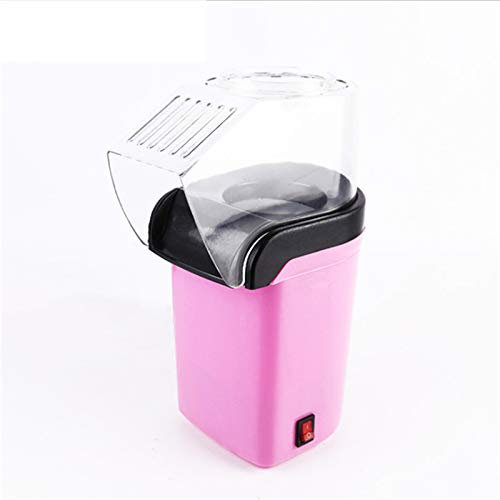 1200W Hot Air Popcorn Poppers Machine, Home Electric Popcorn Maker With Removable Top Cover And Measuring Spoon Healthy And No Oil For Home Kids Party,Pink