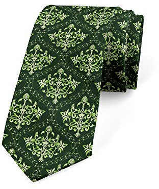 FJAUOQ Corbata moderna multicolor para hombre en varios estilos, Verde pistacho esmeralda, Taille unique