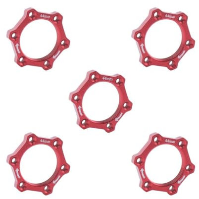 5 Satz Aluminium MTB Fahrrad Gewindenaben Scheibenbremse Rotor Adapter Basis rot 44 mm