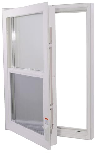 Redi Exit Single-Hung Egress Window -Premium Single Egress Window -Casment window - Egress Window (31 W x 41 H Right Hinged)