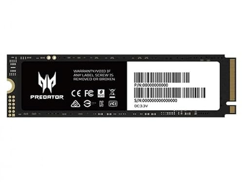 Acer Predator GM7 512Go M.2 NVMe SSD PCIe 4.0 – Vitesse de Lecture Jusqu’à 7 400 Mo/s – SSD Interne Professionnel – Stockage Gaming Compatible PC, Ordinateur Portable et PS5