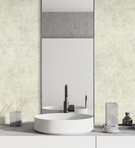 GAULAN 500682762 - Carta da parati vinilica lavabile effetto microcemento con texture ruvida per pareti soggiorno cucina bagno camera da letto corridoio - Campione DIN A4