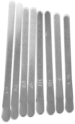 Kleiner Kalimba 8 Tasten Ersatzset für Daumenklavier aus Metall | 1 Satz mit Schlüsseln und Steg, Silberne Ausführung, für Reparatur, Übung und Auftritt