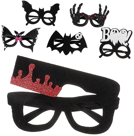 BESTYASH 6St Halloween-Brillen Fröhliche Halloween-Brille lustige engestelle gadget augenmaske Sonnene Party- -Requisite Party-en-Requisiten Plastik