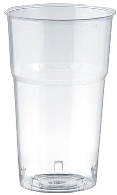 Generico 500 Bicchieri in plastica 400 cc, altissima qualità, ideale per Acqua, Birra, Bevande, Cocktail, MilkShake, Frullati