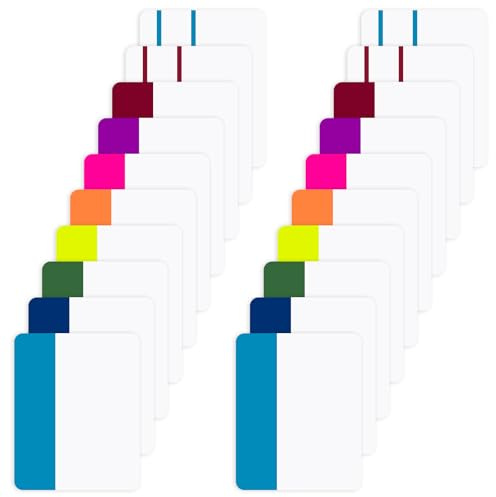 YHTCC 400Pcs Sticky Index Tabs Writable & Repositionable Page Marker Tabs