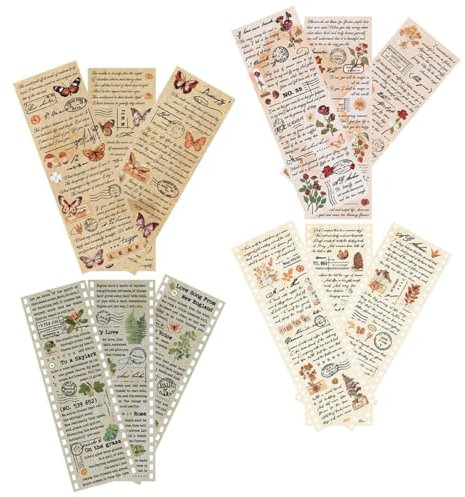 Operitacx 4 Sätze Handbuch Segmentierungsband Sammelalbum Liefert Aufkleber Sammelalbum Punkt Junk-journal-aufkleber Schmierpapier Pastell Scrapbooking-zubehör Ghibli Müll Japanisches Papier