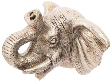 ADOCARN Fontana Da Parete Testa Di Elefante Decorazione Da Giardino Ugello Per Fontana Esterna Design Unico Facile Installazione Flusso d Acqua Regolabile Resistente Alle Intemperie