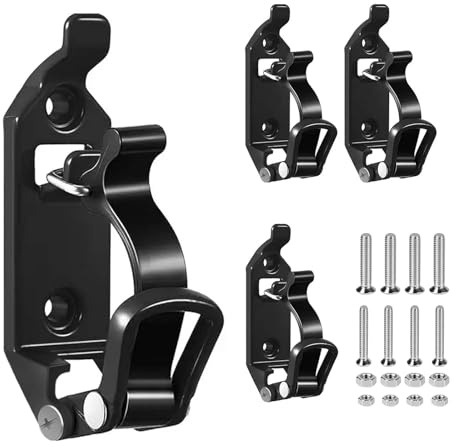 4 Stück Schaufelhalterung für Dachträger, 17-40mm Schaufel Halterung Axthalter Dachträger Zubehör Wandmontagehalterungen Klemmmontagesatz für Lastwagen für Lastwagen Auto Boot Werkzeug Spaten Offroad