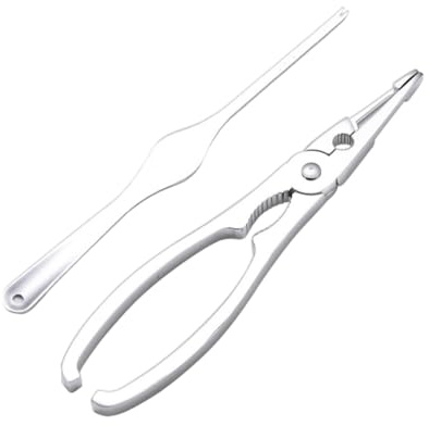 Cabilock Set Ustensiles Fruits de Mer Alliage de Zinc Pince Épluche Crevettes et Casse Crabe Multifonction Outil Cuisine Ergonomique pour Homard Crabe et Coquillages Facile à Nettoyer et