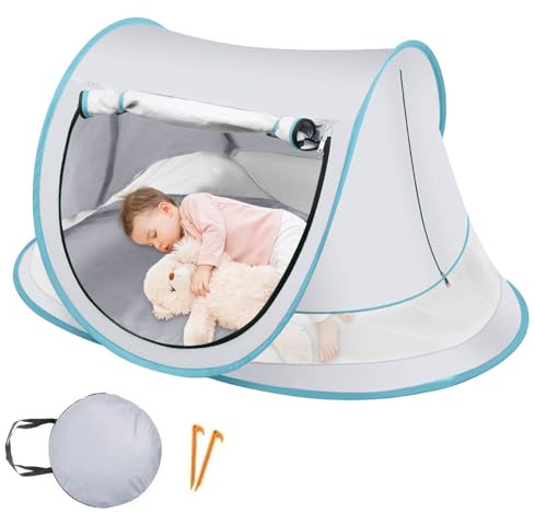 Tewzafiya Bébé de plein air, parasol de plage pour – protection de sable, auvent, extérieur, léger, pour plage, piscine, jardin, camping, parc, pique-nique, repos