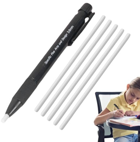 Radierstift,Radierstift Für Künstler - Ausfahrbarer 3,8mm Radierer mit 5 Nachfüllminen für Schule Büro Schreiben Zeichnen