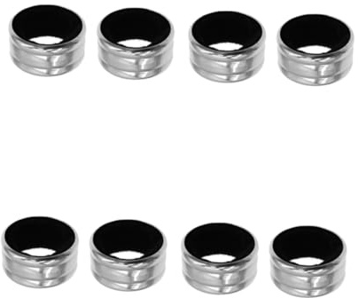 VICASKY Weintropfenring Tropfsicher und Anti Überlauf Stilvoller Flaschenhalsring für Flaschen Edelstahl 12 Stück Silberfarben 4 X 4 X 2cm für Riegel und Tisch