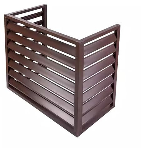 Outdoor-Klimaanlagenzaun – verzinkter Sichtschutz für Garten, Terrasse, Pool, Schallschattenpaneele für Hinterhof, Veranda, Pflanzgefäß, Wohnung, Balkondekoration, Trennwand