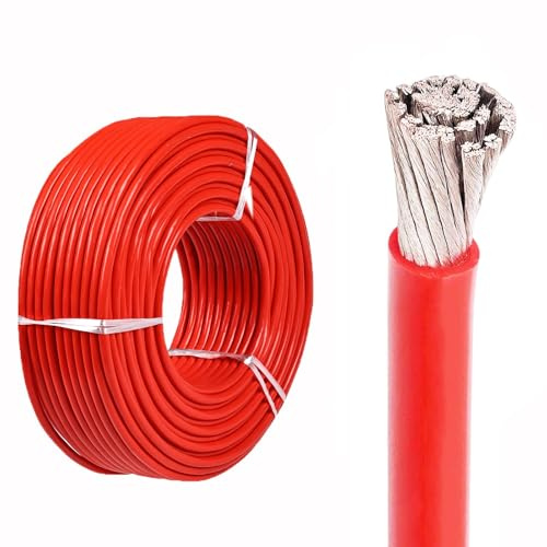 GO BEYOND YOURSEIF Cavo di Accumulo di Energia UL Calibro 26-18 - Cavo Flessibile for Batterie in Rame Stagnato con Isolamento XLPE, Collegamento, Batteria Solare Fotovoltaica da 1000 V(300ft,18AWG)