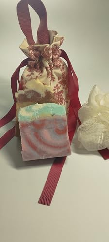 Mucho más que Jabón - Jabones artesanales para regalar - Manos, cuerpo y cara - Natural - Jabones Artesanales - Bolsa de regalo (2 Rosa Mosqueta)