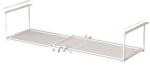 Cesta inferior para estante inferior – Estante de armario extensible – Soporte de almacenamiento de metal para ahorrar espacio – Organizador colgante debajo del armario | de almacenamiento