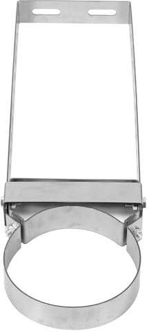HOLIDYOYO Heavy Duty Metal Wall Mount Pipe Clamp Bracket 150mm Diameter Fireplace Chimney Stove Pipe Support with 1.8mm Thick Steel for Indoor and Outdoor Use