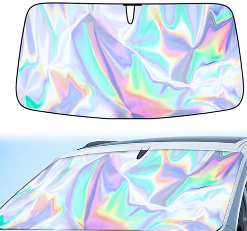 Parasol Coche Delantero, 145 x 80 cm | Protección Solar UV para Automóvil, Protección contra El Calor Solar, Cubierta Universal Parabrisas