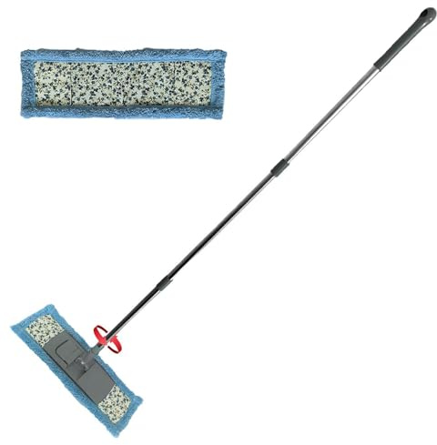Fregona - Mango Largo Regulable en Ángulo para Mojado y Seco | Accesorios de Limpieza para Suelos laminados,para Azulejos, Laminado, techos, Ventanas, Paredes, Esquinas, hogar y