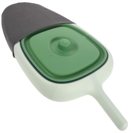 Bassin de Lit Horizontal avec Couvercle en Plastique, Vert, 53 Cm | Format Portable avec Poignée, Base Antidérapante, Corps sans Joint, Bordure Lisse