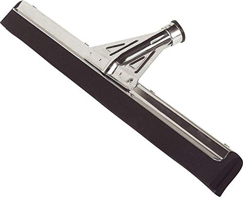 SPARTA Flo-Pac Floor Rubber Squeegee Window Squeegee with Reinforced Metal Frame for Floor, Bathroom, Kitchen, Concrete, Tile, Garage, Commercial Use, 22 Inches, Black