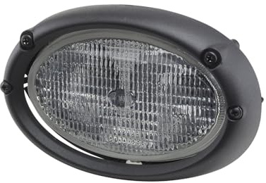 HELLA 1Ga 996 161-111 Halogène-Projecteur De Travail - Oval 100 - 12V - Montage Encastré/Raccord Fileté - Montage 2 Points - Éclairage Du Champs Proche - Fiche: Amp