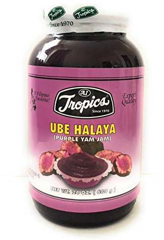 Mermelada de mermelada Tropics Ube Halaya, color morado (24 onzas, 1 unidad)
