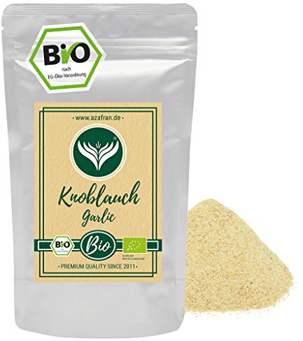 Azafran BIO Knoblauch granuliert, Knoblauchpulver, Knoblauchgranulat Gewürz 500g