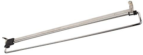 SOTECH Kleiderbügelhalter Kleiderbügelauszug ausziehbar 500 mm Metall platzsparender Kleiderbügelauszug für Schrank und Garderobe