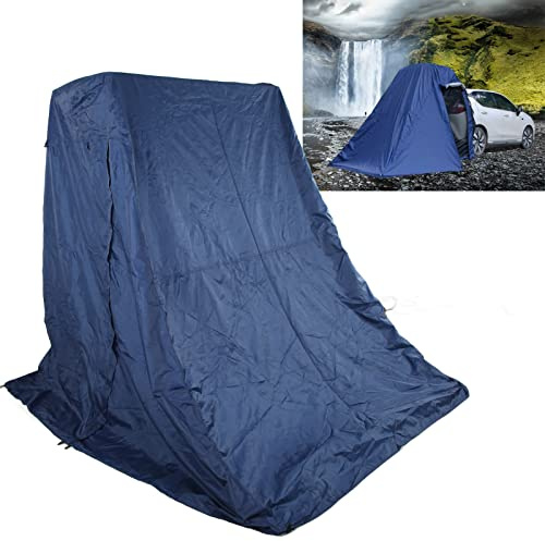 Tefola Auto-Campingzelt, Auto-Heckklappenzelt Markise Verlängerungszelte regenfest, doppellagig mit Aufbewahrungstasche für SUV-Auto-Heckklappe