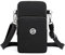 Small Crossbody Wallet Moblie Phone Bag Women Mini Shoulder Purse for iPhone 16 Plus 15 14 Pro Max Samsung Galaxy A35 A14 A33 A54 M13 M33 M53 Google Pixel 9 Pro 8 Pro 7 6a OnePlus 11 (Black)