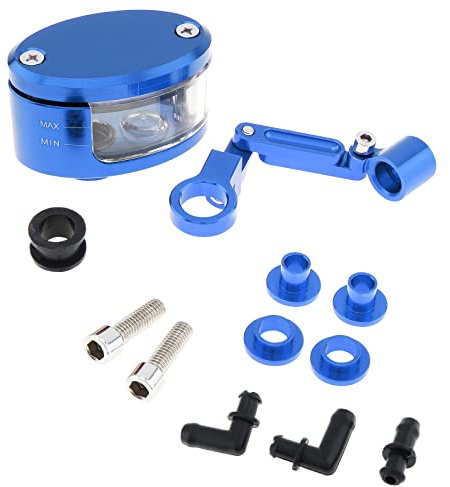 Windance - Vaso universal para depósito de aceite para motocicleta (azul)