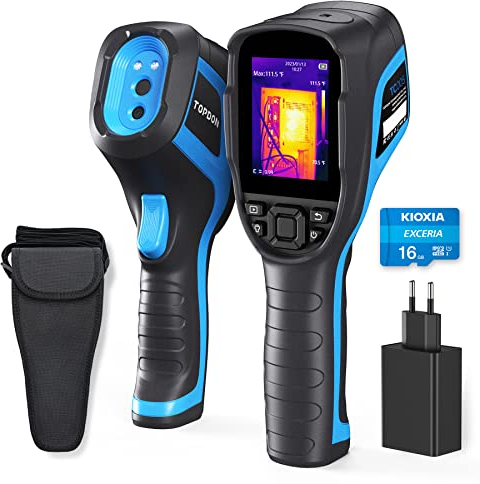 Thermal Imaging Camera, TOPDON TC005 256 x 192 IR Resolution Handheld Thermal Imager with 2MP Visual Camera, Thermal Camera with Video Recording Supported, -4°F~1022°F (-20°C~550°C) Temperature Range