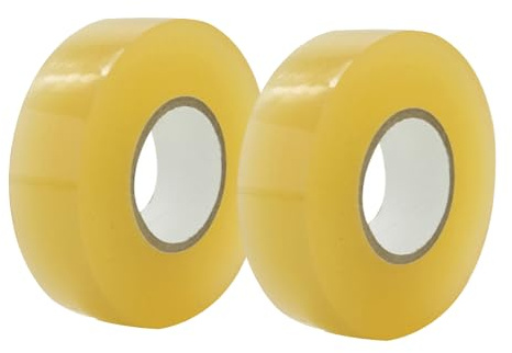 XNHIU 2 Rollen Hockey-Tape, transparent, Mehrzweck-Klebeband, 2,5 cm x 20 m, Schienbeinschoner, Sockenband, Anti-Brasion-Stick-Tape für Hockey-Sport