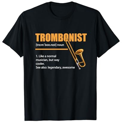 Posaunenspieler Posaunist Musikinstrument Posaune T-Shirt