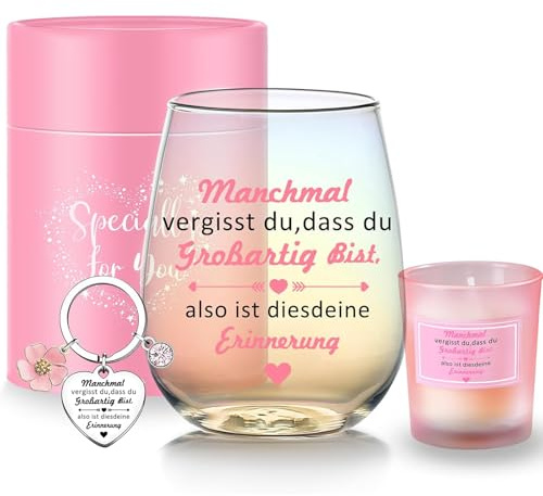 Geschenke für Frauen Freundin Geburtstagsgeschenk für Frauen Weingläser Beste Freundin Geschenk Abschiedsgeschenk Kollegen Weihnachtsgeschenke für Damen Ehefrau und Mutter Dankeschön Geschenk