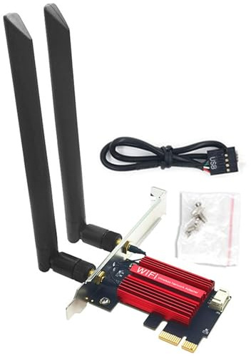 Scheda WiFi per PC,Scheda wireless,Adattatore WiFi Scheda WiFi ad alta velocità | Adattatori di rete Adattatore WiFi stabile e ad alta velocità, scheda di rete interna wireless per giochi online video