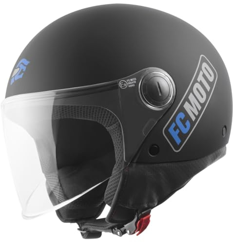 FC-Moto Square-RS Jethelm, schwarz matt/blau, XL