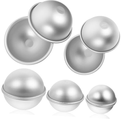 STOBOK 5paare Kuchenbackformen Aus Aluminiumlegierung Hitzebeständige Diy-backformen Zum Selbermachen Kerzenformen Eiscremeformen Küchenformen Für Zuhause Und Bäckereien