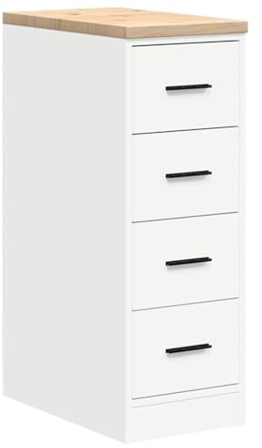 vidaXL Förvaringsskåp för garage vit 30x51x85 cm massivt trä furu, skåp, verktygsskåp, underskåp, garageskåp, förvaringsskåp, garage arbetsbänk