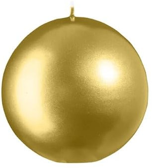 Jaspers Kerzen Kugelkerzen Italiengold Ø 100 mm, 6 Stück