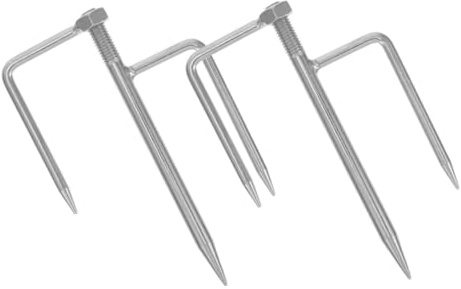 UPKOCH 2piezas Anclaje De Tierra para Sombrilla Soporte Compacto para Sombrilla De Playa Base Gruesa para De Exterior para De Césped para Usar Jardín o Playa