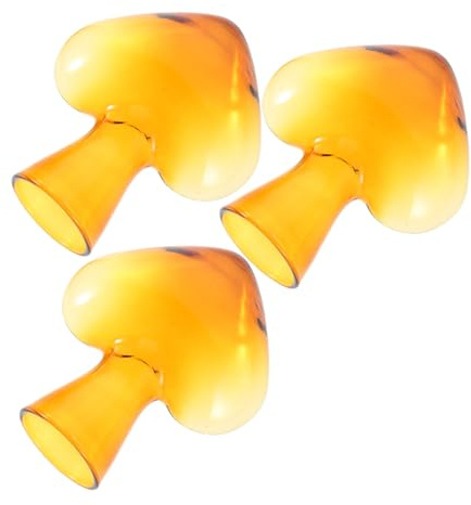 ULTECHNOVO 3stücke Herzförmige Glaskrüge Kreative Klarglas-vase Für Blumenarrangements Hydroponik Und Dekoration Hochborosilikatglas Mit Holzständer Für Gemütliche Tischdeko