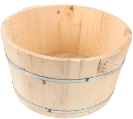 FOMIYES Bañera Para Baño De Pies Cubo De Madera Para Remojar Pies Palangana Función De Calentamiento Para Uso Casa o Spa Cubo Doméstico