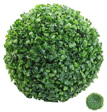 Beavorty Artificial Grass Ball Hanging Decor 8.66 inch Topiary Ball Faux Plant Sphere for Indoor Outdoor Home Hall Mall Restaurant Ceiling Decoration