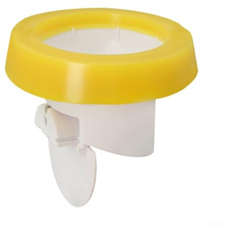 QOXEZY Anello di tenuta della flangia del WC con tecnologia antiodore oleoso molecolare ad alto contenuto molecolare, funzione di apertura e chiusura automatica, compatibile con tubi di scarico di